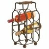 Outlet 🌟 Brimfield & May Rustic Black Metal Wine Rack 63342 🎁