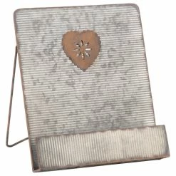 Coupon 👍 Tripar International, Inc. Galvanized Heart Cookbook Stand ⌛