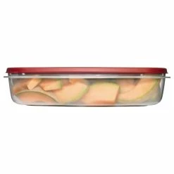 Discount 🎉 Rubbermaid Easy Find Lids Rectangle Food Storage Container, 1.5 Gal 🔔