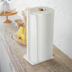 Brand new 😉 Yamazaki Home Paper Towel Holder, Steel And Wood 🌟 -YBM Sales Store da91de39025ad7ed 2655 w800 h800 b0 p0
