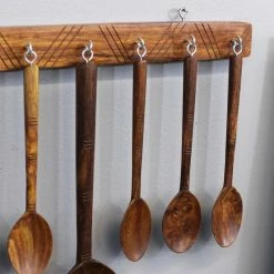 Best Pirce 😉 Natural Geo Rosewood Handcarved Decorative Hanging Spoon Set 🔔 -YBM Sales Store dd41f10900df9b54 2381 w800 h800 b0 p0