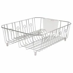 Wholesale 🔔 Rubbermaid® 6032-AR-CHROM Microban® 🧥 Coated Wire Dish Drainer, Large, Chrome 🔔