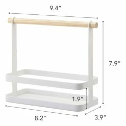 Wholesale 🌟 Yamazaki Home Tabletop Storage Caddy, Steel And Wood, Holds 4.4 Lbs ⭐ -YBM Sales Store e311f94e025adaeb 2588 w800 h800 b1 p0