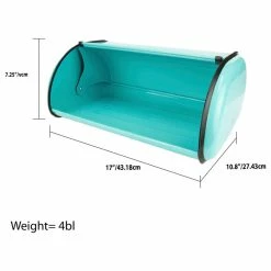 Outlet 🥰 HOME BASICS Steel Bread Box, Turquoise 🌟 -YBM Sales Store e7b115350cd05ec3 6338 w800 h800 b1 p0