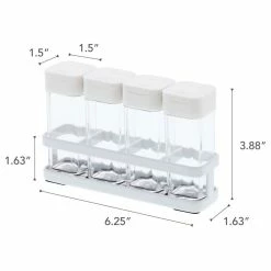 Flash Sale 🛒 Yamazaki Home Spice Rack With 4 Shakers, Steel And Plastic, Airtight, White, 4 Bottles ❤️ -YBM Sales Store ece1f9a9025ad5f6 2653 w800 h800 b1 p0