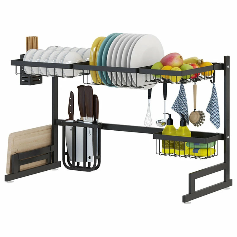 Buy 🛒 Cozy CozyBlock 37.4" Stainless Steel Black Dish Drying Rack Over Kitchen Sink (Sinks < 36.5") ✨ 1 Buy 🛒 Cozy CozyBlock 37.4" Stainless Steel Black Dish Drying Rack Over Kitchen Sink (Sinks < 36.5") ✨