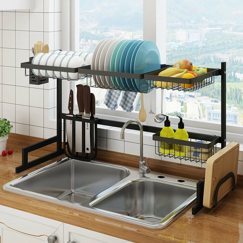 Buy 🛒 Cozy CozyBlock 37.4" Stainless Steel Black Dish Drying Rack Over Kitchen Sink (Sinks < 36.5") ✨ 3 Buy 🛒 Cozy CozyBlock 37.4" Stainless Steel Black Dish Drying Rack Over Kitchen Sink (Sinks < 36.5") ✨ - Image 3