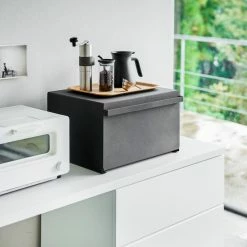 Discount ✔️ Yamazaki Home Bread Box, Steel, Holds 22.2 Lbs, Black 😉 -YBM Sales Store f91158e9025ad6a0 2625 w800 h800 b0 p0