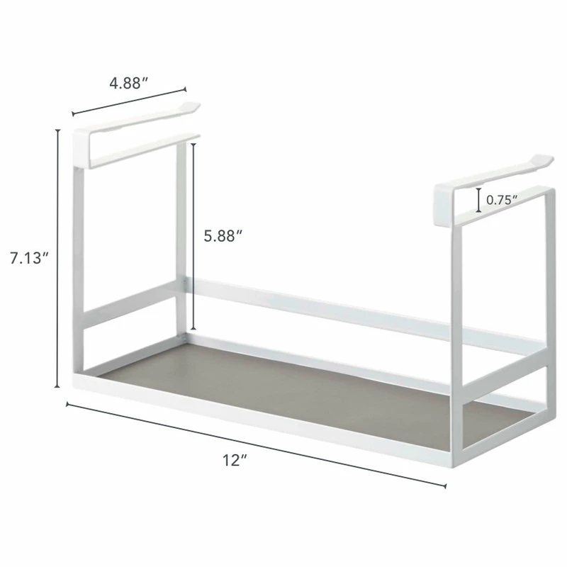 Buy ⌛ Yamazaki Home Undershelf Organizer, Steel, Fits 0.75", Holds 6.6 Lbs, White 🔔 7 Buy ⌛ Yamazaki Home Undershelf Organizer, Steel, Fits 0.75", Holds 6.6 Lbs, White 🔔 - Image 7