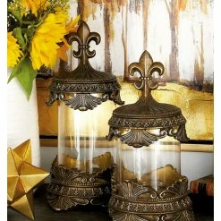 Coupon 🔥 Brimfield & May Set Of 3 Brass Polystone Traditional Canisters, 17", 15", 13" 36496 😉 -YBM Sales Store fef1b96f0b2174df 2137 w800 h800 b0 p0