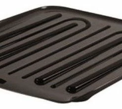 Discount 🧨 Rubbermaid Dish Drainer Tray, Plasic, Black, 14.25"x15.5" ✔️