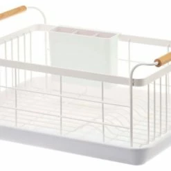 Coupon 🔥 Yamazaki Tosca Dish Drainer Rack, White 💯