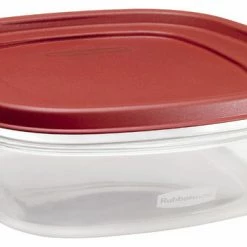Hot Sale ❤️ Rubbermaid 9 Cup Square Chili Red Easy Find Container 🤩