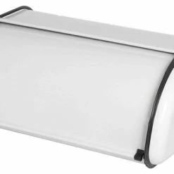 Flash Sale 🌟 Home Basics White Stainless Steel Bread Box 🔥