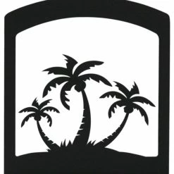 Budget 👏 Village Wrought Iron, Inc. Rooster Napkin Holder, Triple Palm Tree ❤️