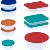 Deals 🎁 World Kitchen, LLC Pyrex Glass Storage Set With Lids, 18-Piece 🎉