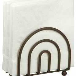 Discount 🎉 HDS Trading Corp. Home Basics Napkin Holder Flat Wire, Bronze 👏