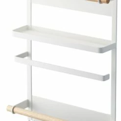 Best reviews of ⌛ Yamazaki Tosca Magnet Kitchen Storage Rack, White ❤️