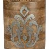Buy ❤️ GG Collection Heritage Wood And Metal Inlay Medium Canister 14" ⌛