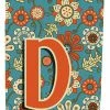 Coupon ⌛ The-store Letter D Flowers Retro Blue Ultra Beverage Insulators, Slim Cans ✨