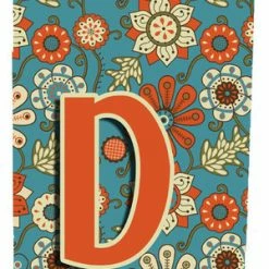 Coupon ⌛ The-store Letter D Flowers Retro Blue Ultra Beverage Insulators, Slim Cans ✨