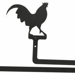 Best Pirce 🎉 Village Wrought Iron, Inc. Rooster Paper Towel Holder With Horizontal Wall Mount, Rooster 😉