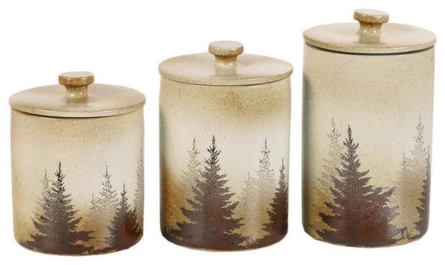 Discount 😀 Paseo Road By HiEnd Accents Clearwater Pines Canister Set 🎁 1 Discount 😀 Paseo Road By HiEnd Accents Clearwater Pines Canister Set 🎁
