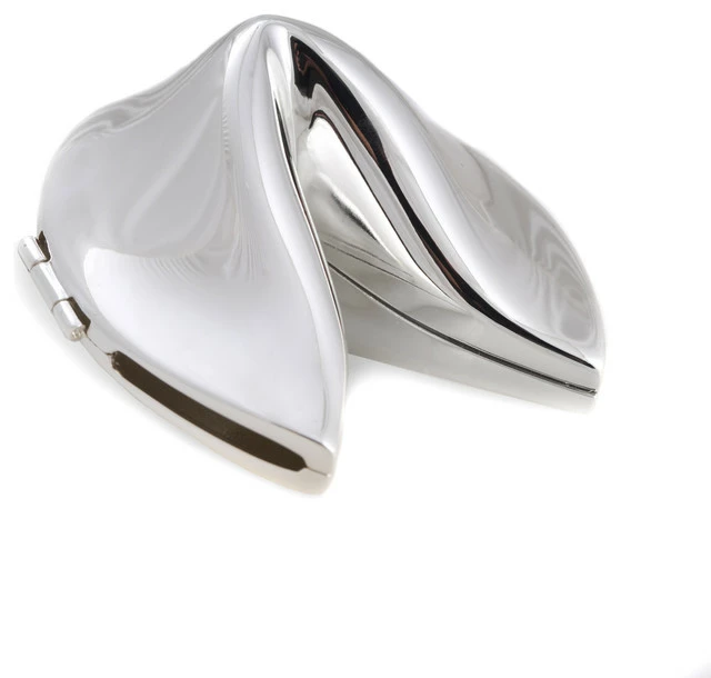 Best Pirce 👏 Bey-Berk International Silver Plated Fortune Cookie Box 🔥 1 Best Pirce 👏 Bey-Berk International Silver Plated Fortune Cookie Box 🔥