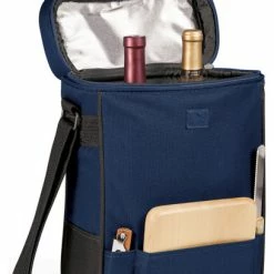Coupon 🔥 Picnic Time Wine Tote And Cheese Board - Duet (Navy) 🌟