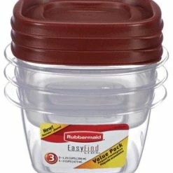 Promo 🥰 Rubbermaid 2049358 Food Storage Container, 6 Piece, Clear Base ⌛